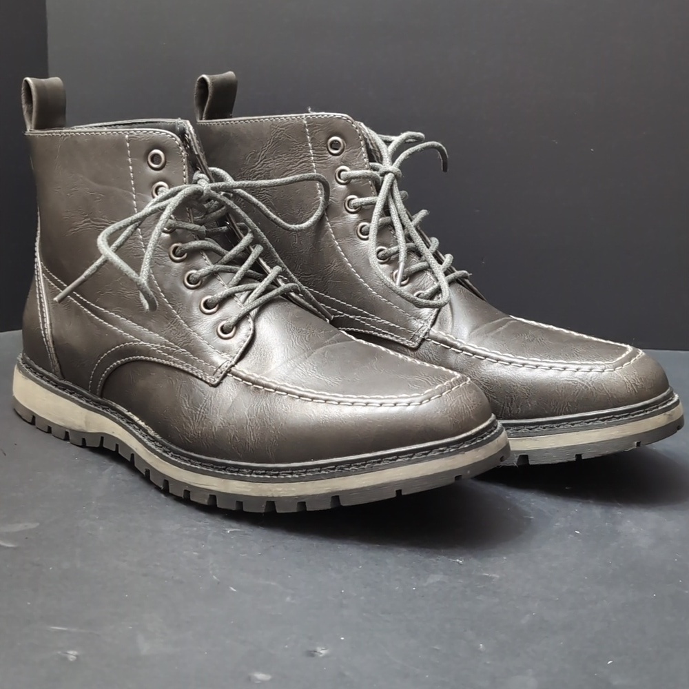 Hawke & Co Men's Gray Sierra Lace -Up Boots Size 9.5. - Picture 3 of 11